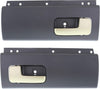 Interior Door Handles Set of 2 Rear Left and Right Side Plastic Black Bezel W/Chrome Lever Compatible with Lincoln Lincoln Town Car