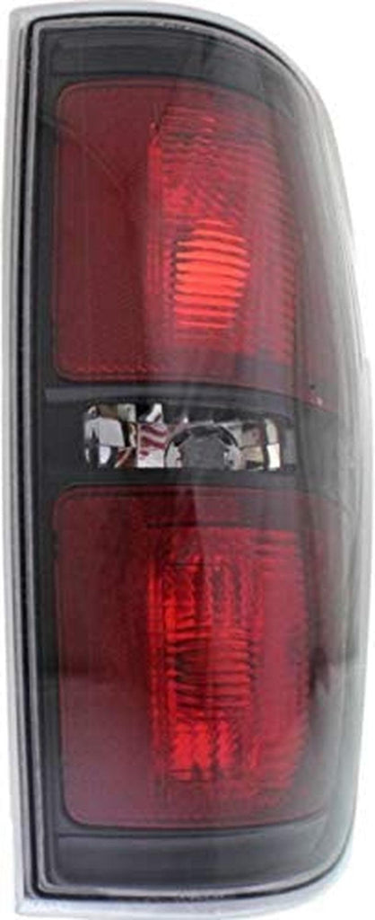 Tail Light Lens and Housing Compatible with 2010-2014 Ford F-150 Styleside Black Trim Passenger Side