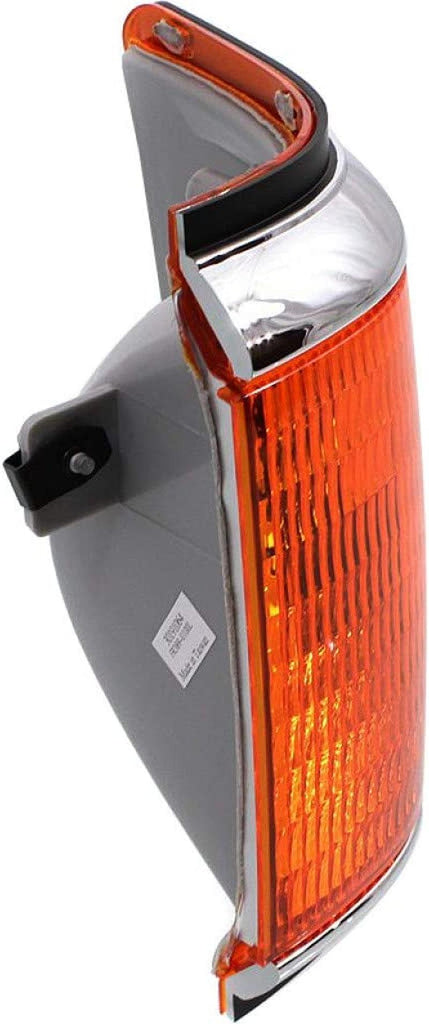 For Ford Bronco/F-150 1990 1991 Parking Light Driver Side | Corner of Fender | with Trim | Amber Lens | Replacement for FO2520108 | E9TZ13201E