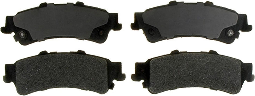 Silver 14D792M Semi-Metallic Rear Disc Brake Pad Set with Wear Sensor