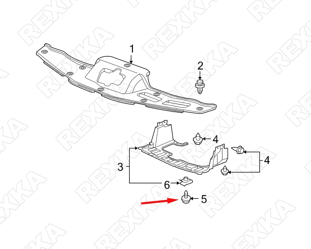 Rexka 50Pcs Fender Liner Splash Shield Wheelhouse Liner Screw Phillips Truss Head Sems Compatible with Honda Acura BMW 90114-SE0-000 Accord ILX RDX TL TSX 90114SE0000