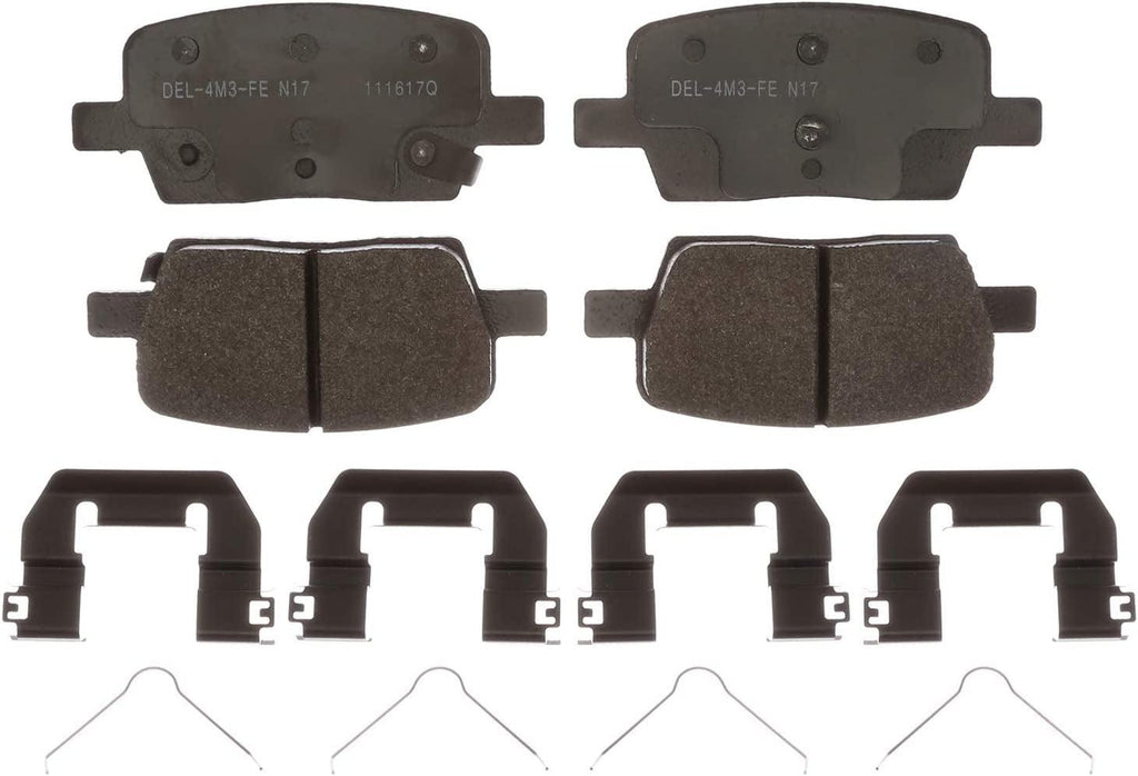 Gold 17D1914MH Semi-Metallic Rear Disc Brake Pad Set