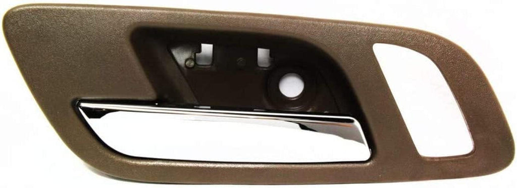 for GMC Yukon XL 1500 Interior Door Handle Front, Driver Side Brown Bezel with Chrome Lever (2007-2014) Trim: Sle/Slt/Denali | GM1352150 | 15935952