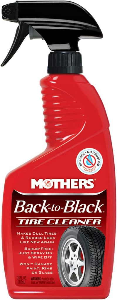 Mothers 09324 Back-To-Black Tire Cleaner, 24 Fl. Oz.