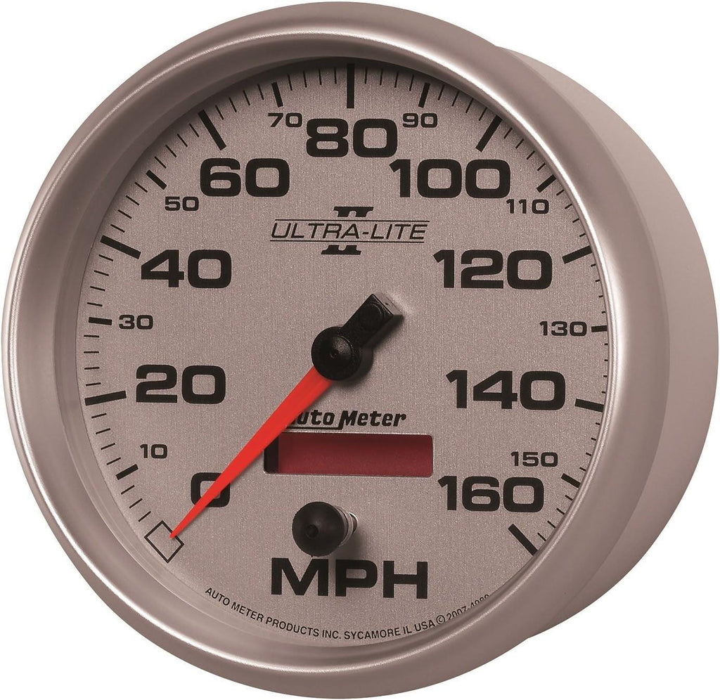 4989 Ultra-Lite II 5" 160 Mph In-Dash Electric Programmable Speedometer