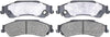 Silver 14D729CH Ceramic Rear Disc Brake Pad Set with Hardware