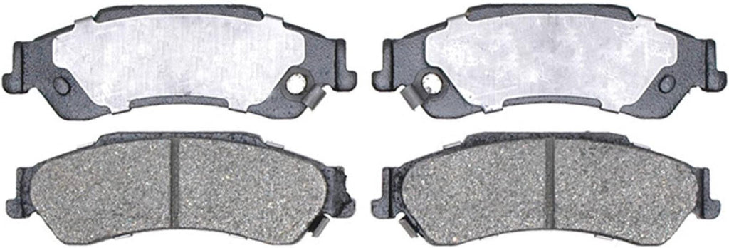 Silver 14D729CH Ceramic Rear Disc Brake Pad Set with Hardware