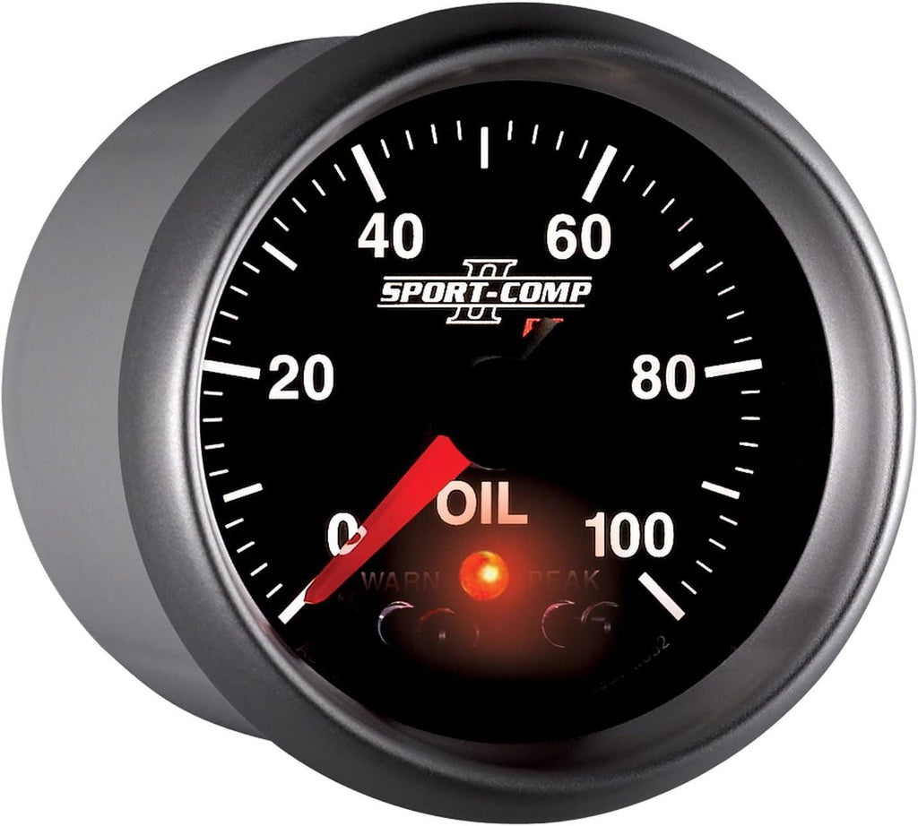 3652 2-1/16" 0-100 PSI Full Sweep Electric Oil Pressure Gauge