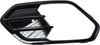 Fog Lamp Molding Compatible with 2017-2019 Ford Escape Painted-Black(Gloss Black) Driver Side