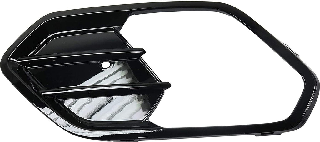 Fog Lamp Molding Compatible with 2017-2019 Ford Escape Painted-Black(Gloss Black) Driver Side