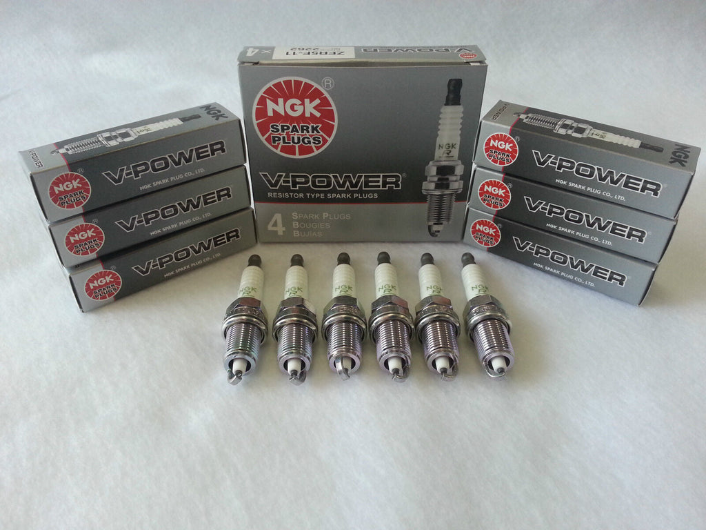 6-New NGK V-Power Copper Spark Plugs BKR6E-11 #2756 Made in Japan