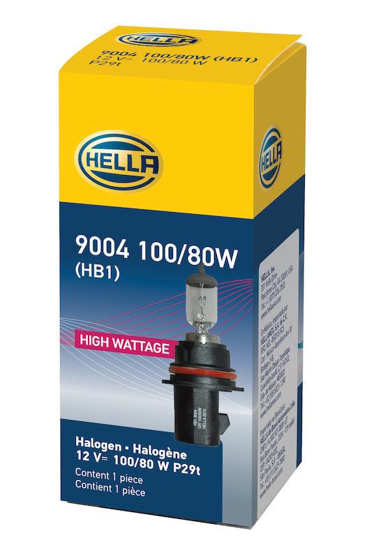 HELLA 9004 100/80W High Wattage Series Halogen Light Bulb - greatparts