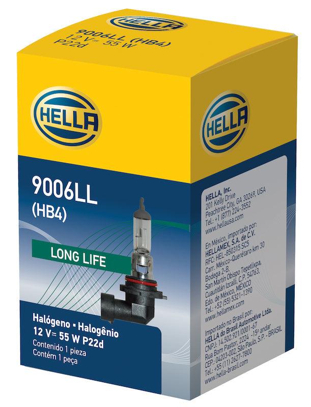 HELLA 9006LL Long Life Series Halogen Light Bulb - greatparts