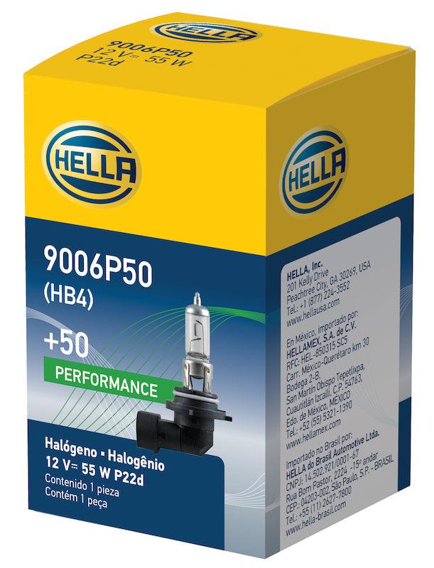 HELLA 9006P50 Performance Series Halogen Light Bulb - greatparts