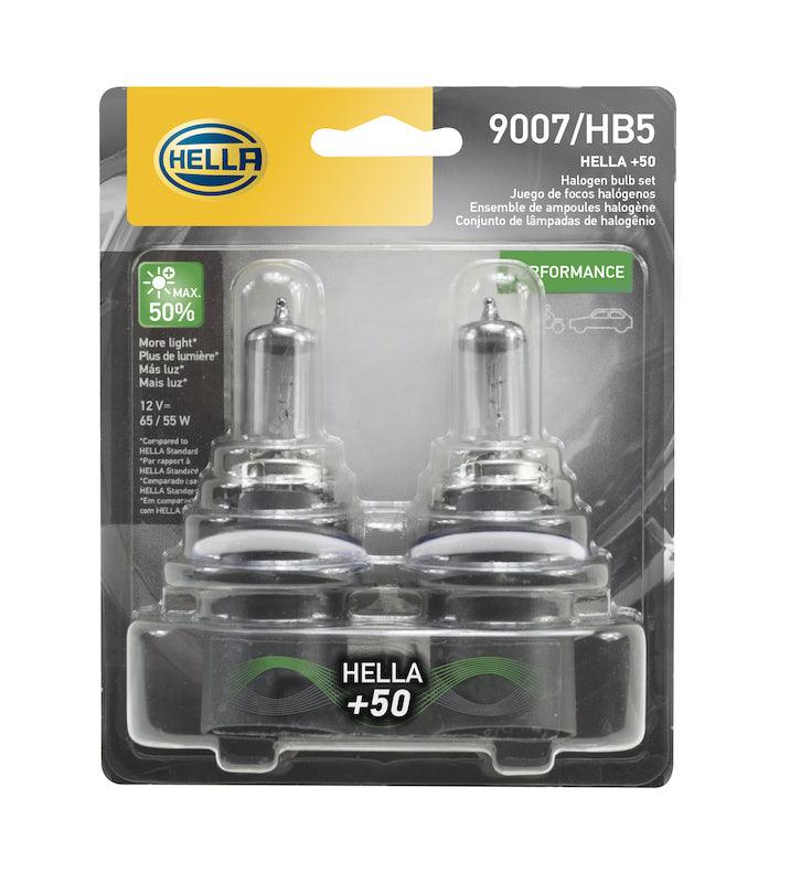 HELLA 9007P50TB Performance Series Halogen Light Bulb - greatparts