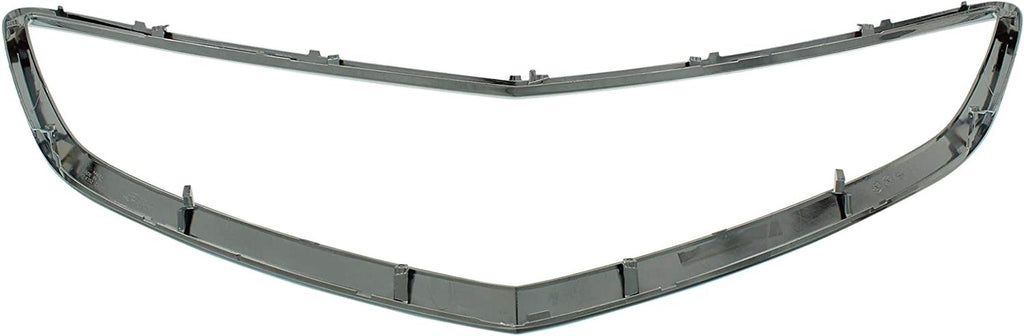 Center, Lower Grille Trim Set of 2 Compatible with 2004-2006 Acura TL Chrome