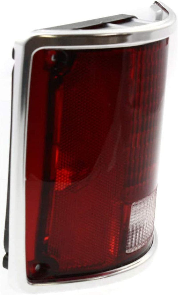 for Chevy Suburban C10 / C20 / K10 / K20 / K5 Blazer Tail Light Assembly 1978-1986 Driver Side Lens & Housing W/Chrome Trim GM2806901 | 370867