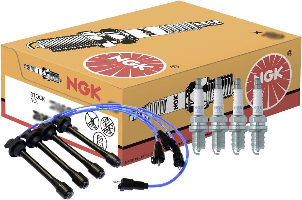 NGK Wire & 4 Standard Spark Plugs Kit for Toyota 4Runner Tacoma 2.7 L4