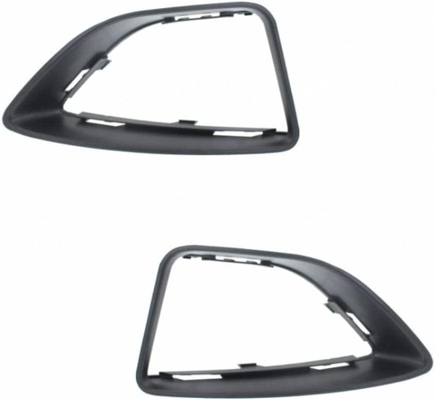 For Ford Fusion 2010 2011 2012 Fog Light Trim Driver and Passenger Side | Pair | Plastic | Black | Outer Moldings | S/SE Model | Replacement for FO1038121, FO1039121 | 615343548937, 615343548913