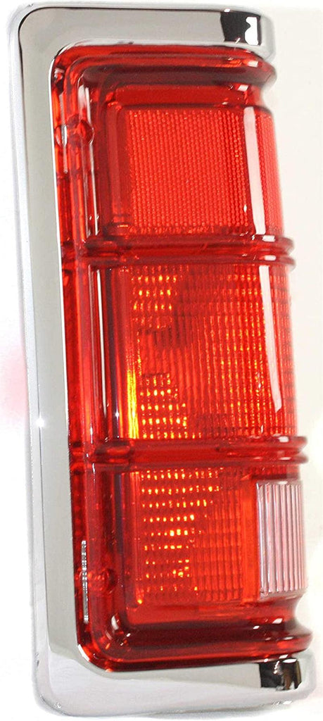 Tail Light for DODGE FULL SIZE P/U 88-93 LH Lens and Housing W/Chrome Trim