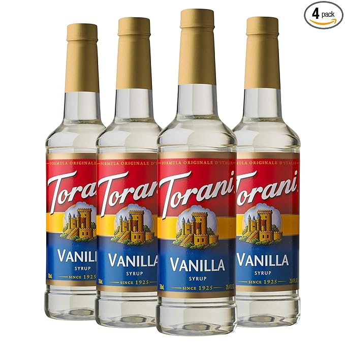 Torani Syrup, Vanilla, 25.4 Ounces (Pack of 4)