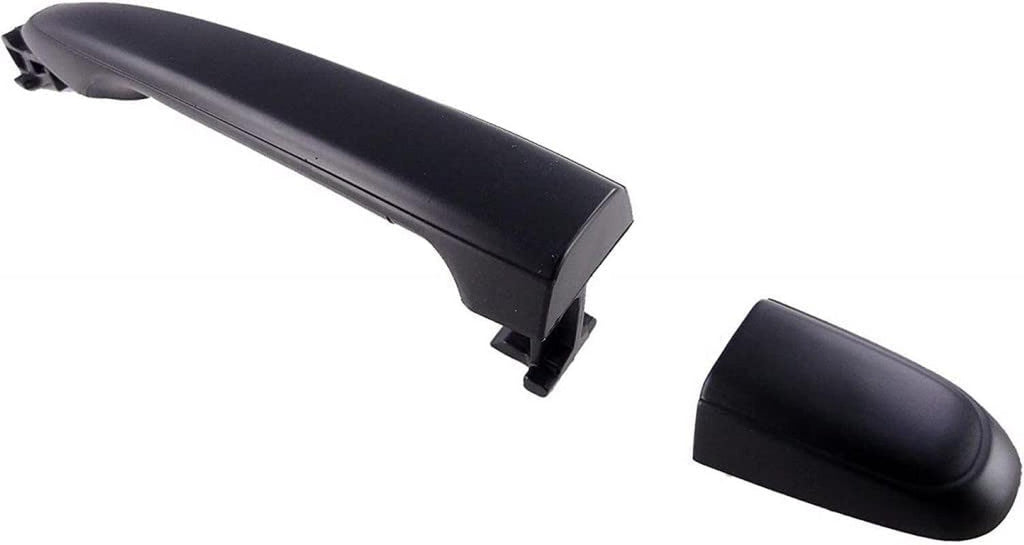 for Lexus RX330 2004 2005 2006 Exterior Door Handle Driver or Passenger Side | Rear | Smooth Black | Plastic | Replacement for 69211-06060-C0, 69211-28070-C1