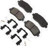 Gold 17D1623ACHF1 Ceramic Front Disc Brake Pad Kit with Clips