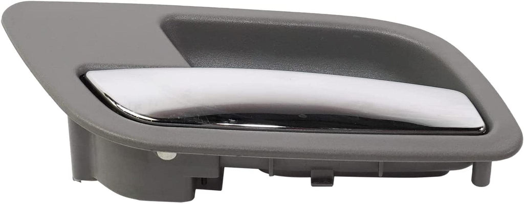 Interior Door Handle SET Compatible with 2007-2014 Chevrolet Tahoe, Fits 2007-2014 GMC Yukon, Fits 2007-2013 Chevrolet Avalanche Rear, Driver and Passenger Side Gray Bezel with Chrome Lever