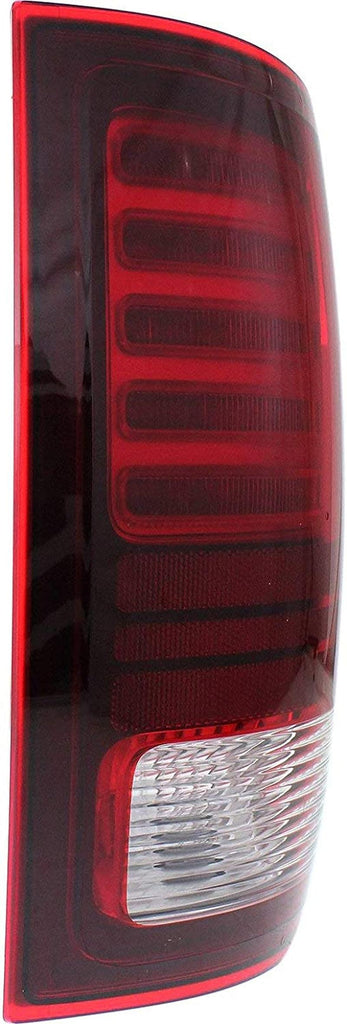 Tail Light Assembly Compatible with 2013-2018 Ram 1500/2500 / 3500 Sport Type, Clear/Red Lens, Set of 2, Driver and Passenger Side