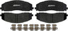 Gold 17D1680SDH Performance Semi-Metallic Front Disc Brake Pad Set