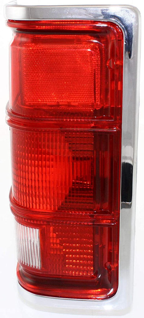 Tail Light for DODGE DAKOTA 87-96 RH Lens and Housing W/Chrme Outer Trim