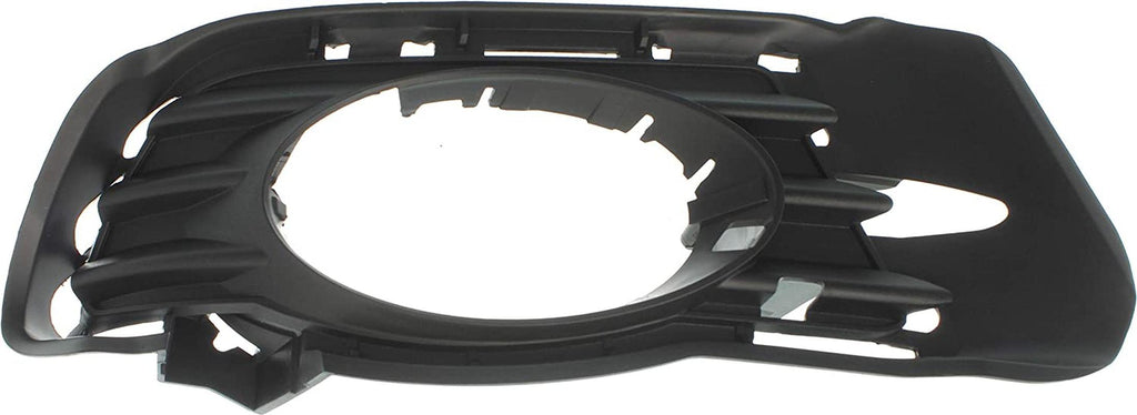 Front Fog Lamp Molding Compatible with 2008-2009 Mercedes Benz C230, Fits 2008-2011 Mercedes Benz C300, Mercedes Benz C350 Passenger Side Primed with HID Headlights