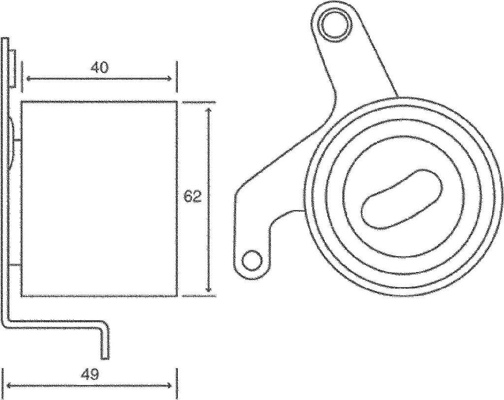 Gold T41073 Manual Timing Belt Tensioner