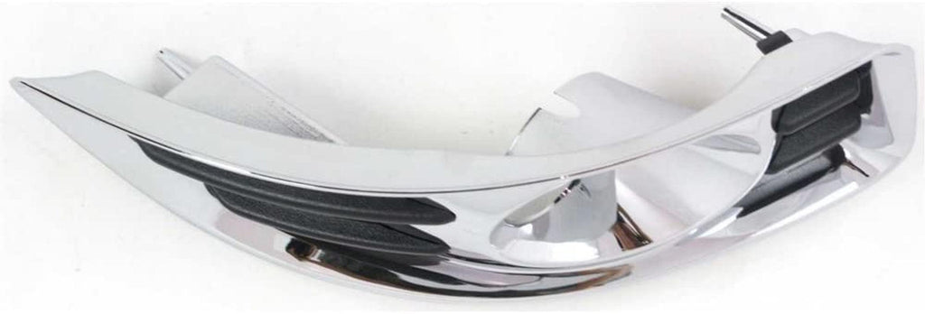 Fog Light Molding Compatible with Chevrolet Malibu 06-08 Fog Lamp Right Side Bezel Black Plastic LT/LTZ Models (6Th Gen)