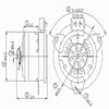 TYC 630690 Engine Cooling Fan Motor