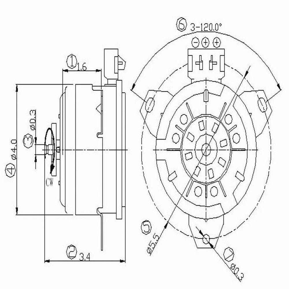 TYC 630690 Engine Cooling Fan Motor