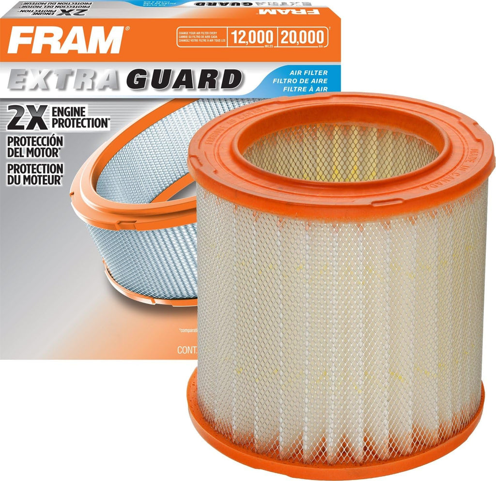 Extra Guard round Plastisol Engine Air Filter Replacement, Easy Install W/Advanced Engine Protection and Optimal Performance, CA568