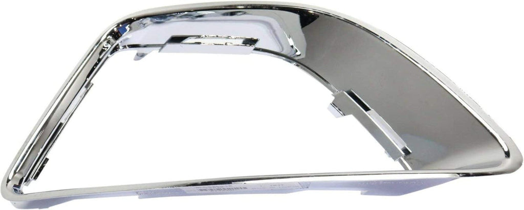 Driver and Passenger Side Fog Light Trim Compatible with 2010-2012 Ford Fusion Chrome, Hybrid/Sel/(Sport 10-10) Models - FO1039139, FO1038139