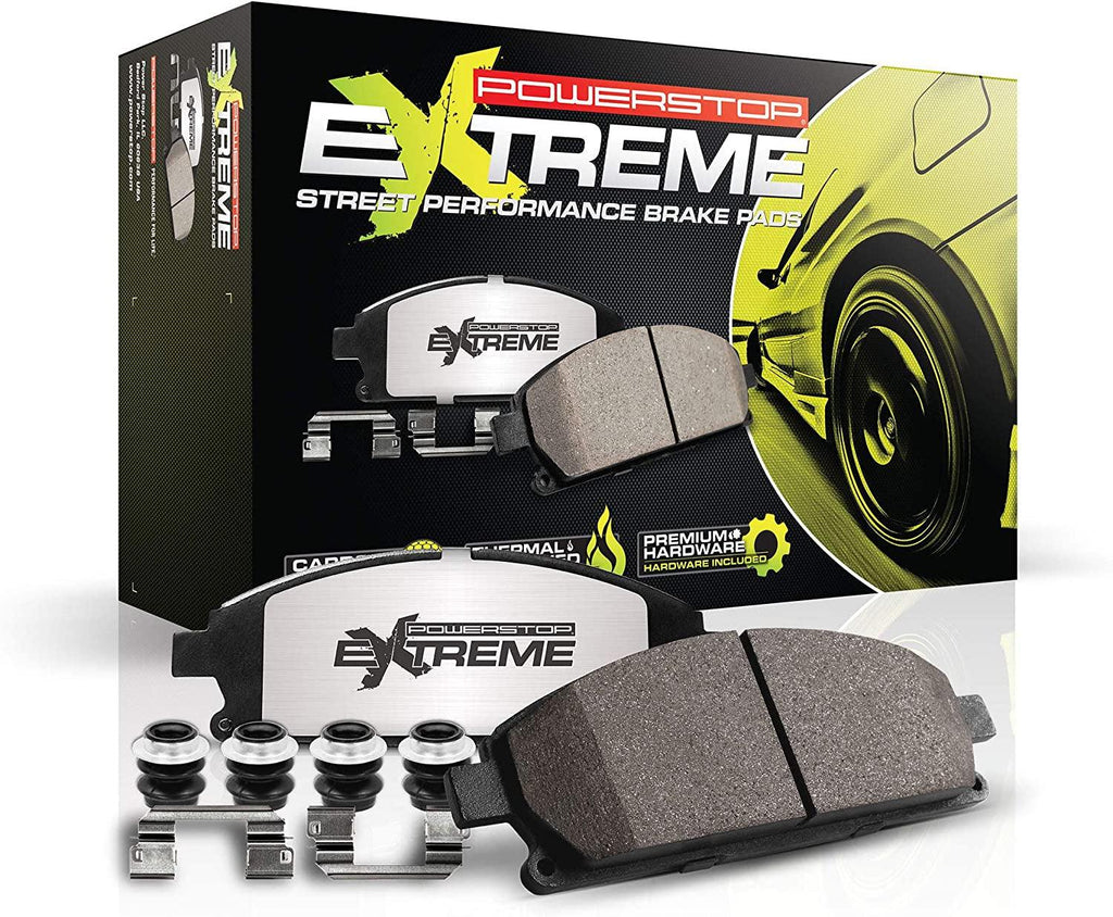 Z26-1053B Z26 Street Warrior Rear Carbon Fiber Ceramic Brake Pads with Hardware