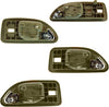 Door Handle Interior Chrome & Beige Front & Rear Set of 4 for 94-97 Accord