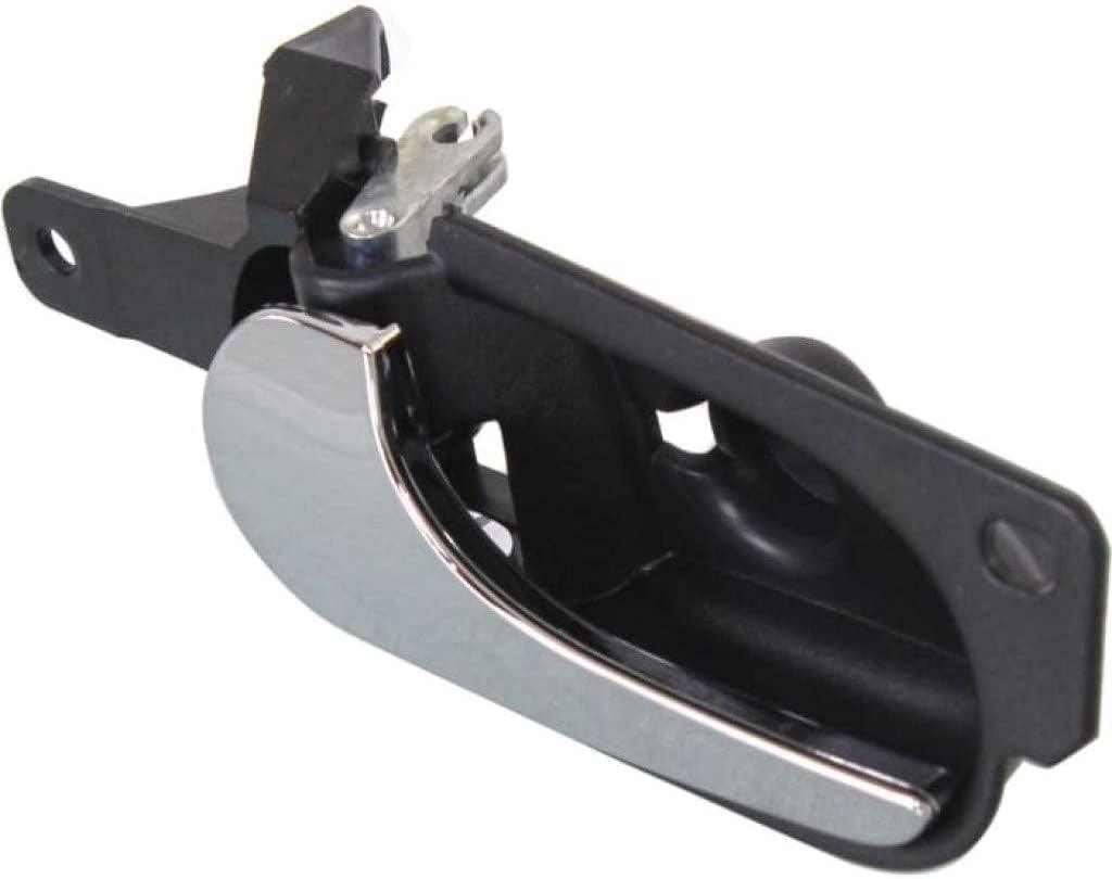 for Buick Lucerne Interior Door Handle Rear, Driver Side Black Bezel with Chrome Lever (2006-2011) | Trim:All Submodels | GM1552118 | 10376564