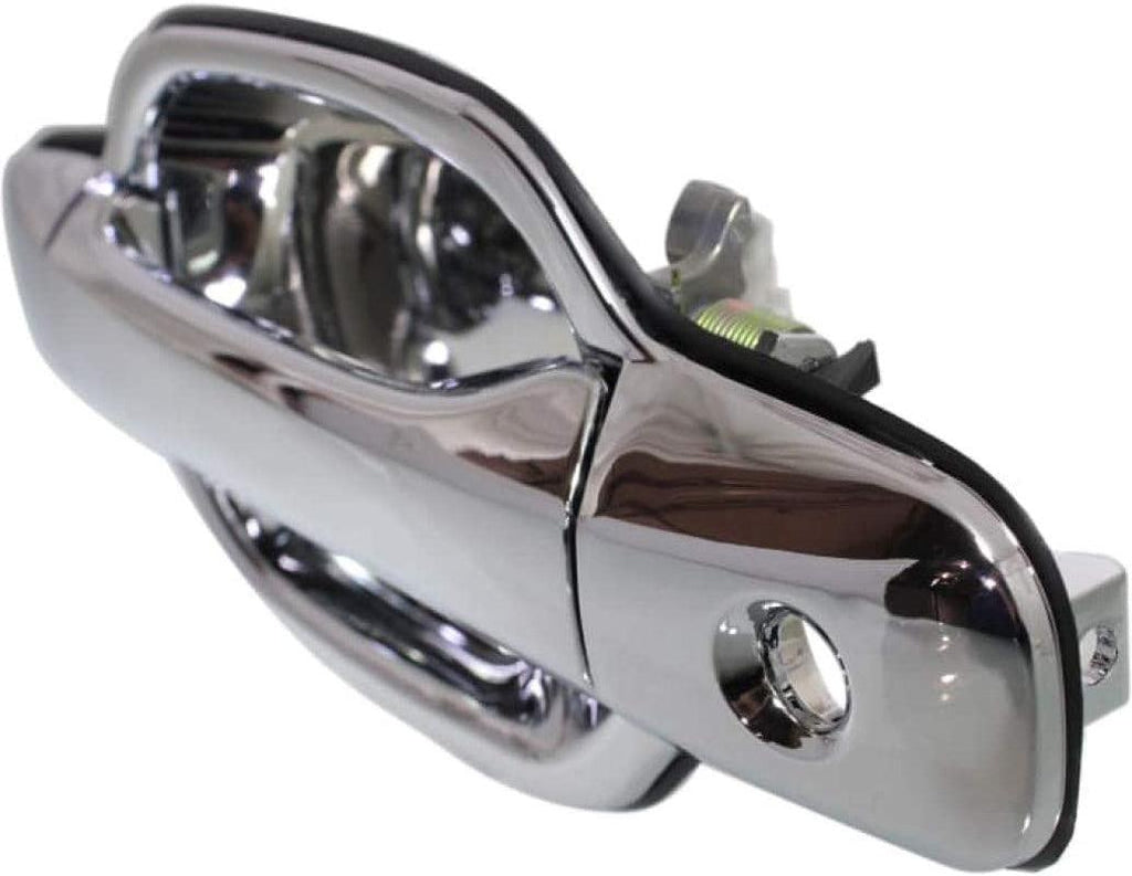 for GMC Canyon Exterior Door Handle Front, Driver Side Chrome (2004-2012) | with Key Hole| Trim:All Submodels