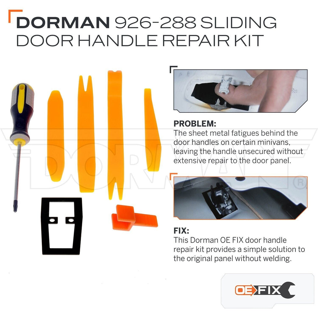 Dorman Sliding Door Handle Repair Kit for Grand Caravan, Town & Country 926-288