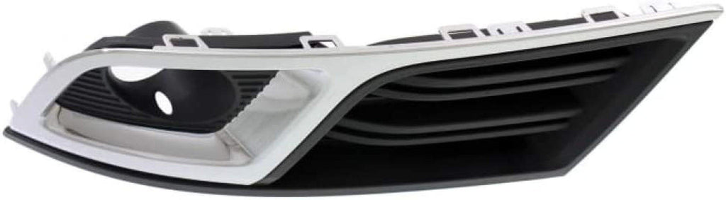 for Chevy Traverse Fog Light Cover 2013 14 15 16 2017 Driver Side | Black/Chrome | DOT/SAE Compliance | GM1038148 | 20988619