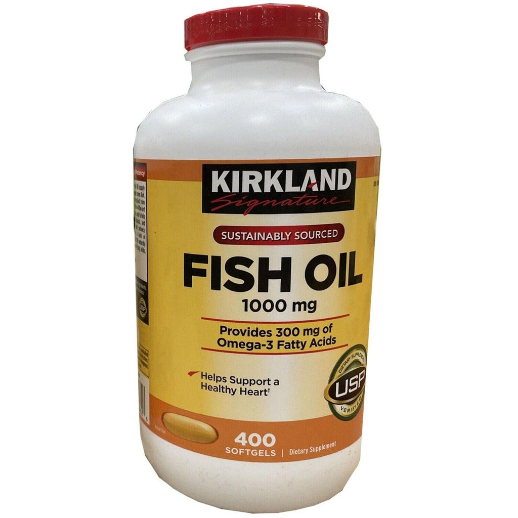 Kirkland Signature Fish Oil 300Mg Omega -3 Vitamin Softgel - 400 Pills