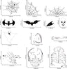 140PCS Halloween Window Clings Decor for Halloween Decorations, Double Side Halloween Window Stickers Removable Glass Decals for Halloween Party Decorations