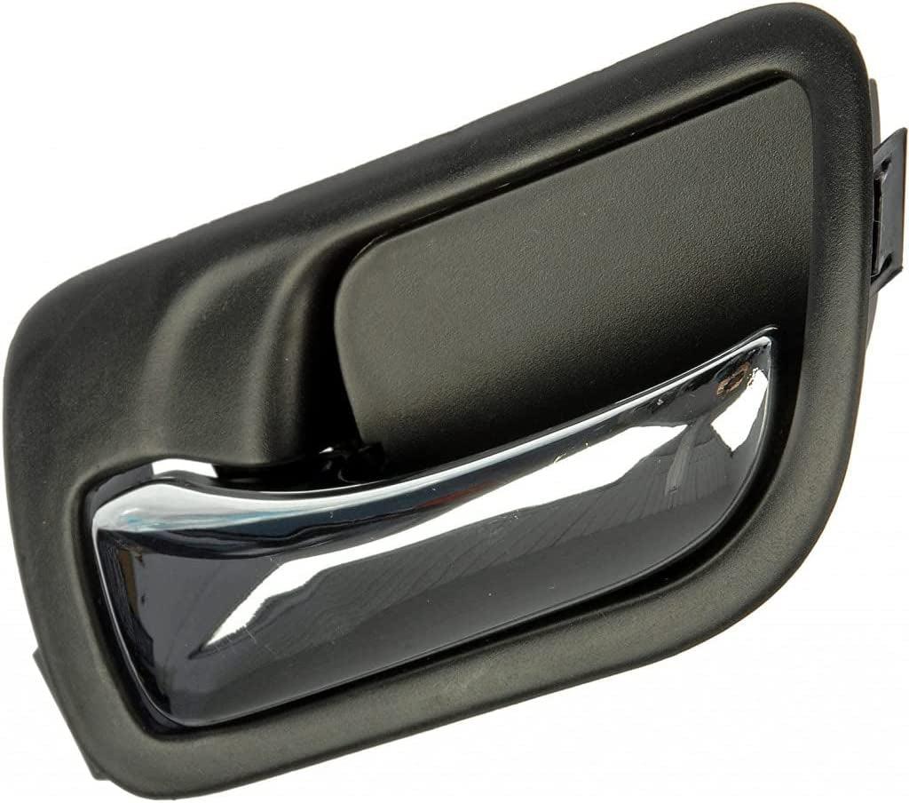 for Honda Accord 2003 04 05 06 2007 Interior Door Handle Driver Side | Front | Black Housing W/Chrome Lever | Sedan | Replacement for 72160SDAA02ZA | 72160SDAA02ZC