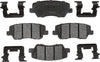 Gold 17D1659MH Semi-Metallic Rear Disc Brake Pad Set