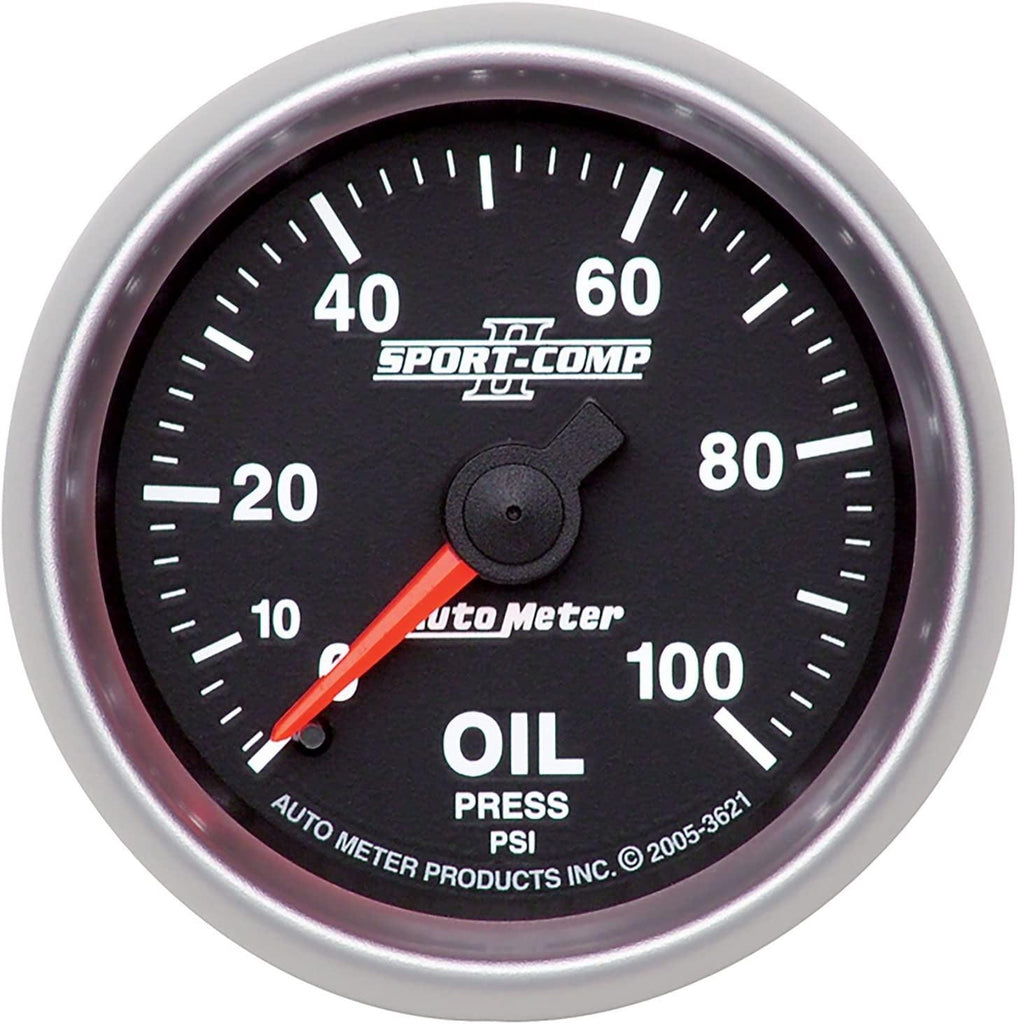 3621 2-1/16" 0-100 PSI Mechanical Oil Pressure Gauge