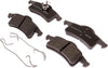 Silver 14D791MH Semi Metallic Rear Disc Brake Pad Set with Clips